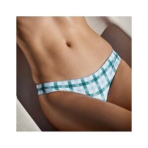Ephemera Mojito Gingham Classic Bikini Pant NWT